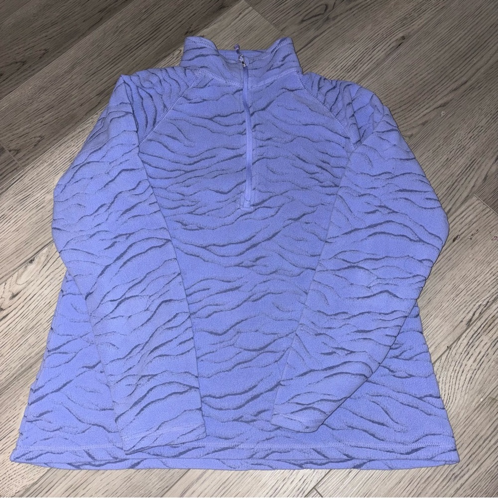 Eddie Bauer Purple Quarter Zip Pullover